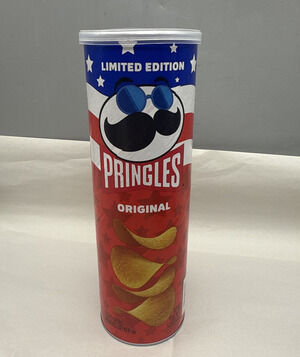 Pringles Limited Edition Original 5.5oz Empty Can USED *READ Description..